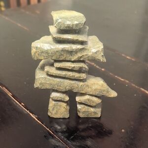 Hand carved Natural Stone Inukshuk Sculpture